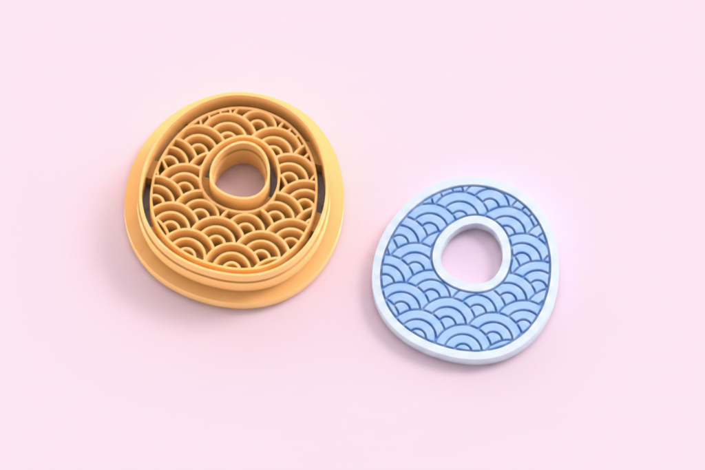 Emporte-pièce goutte motif vagues DIY – 25 à 45 mm – EP-451