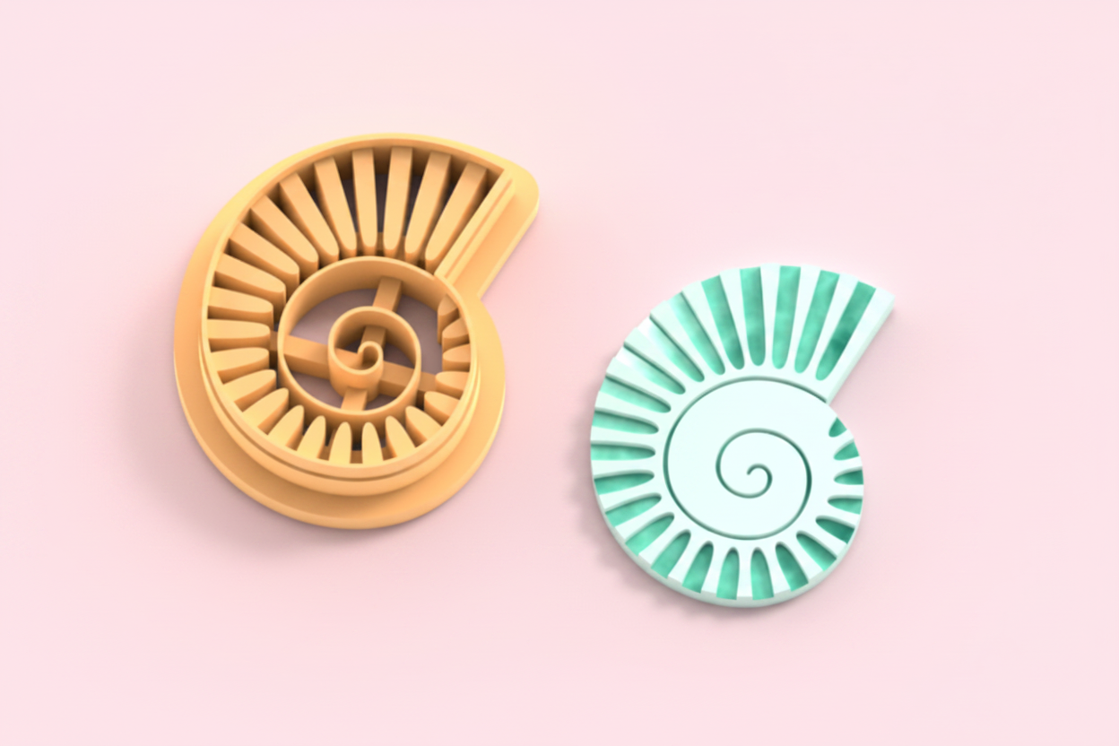 Emporte-pièce coquillage spirale DIY – 25 à 45 mm – EP-456