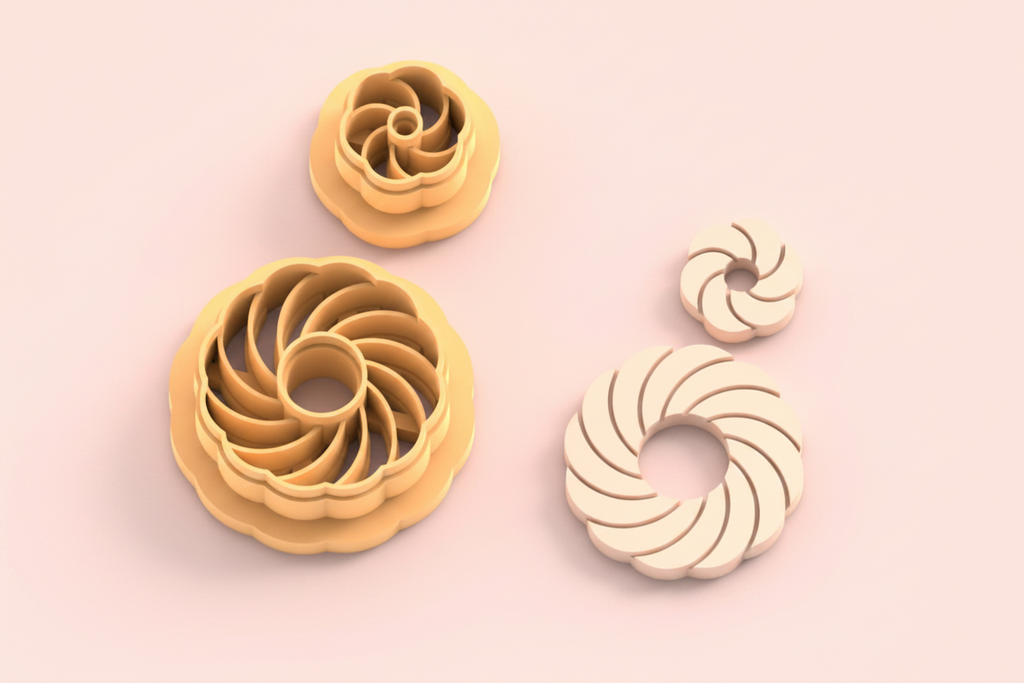 Emporte-pièce spirale torsadée DIY – lot de 2 – 30 à 50 mm – EP-461