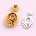 Emporte-pièce soleil bohème et fleur DIY – lot de 2 – 40 à 60 mm – EP-467