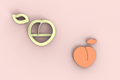 Emporte-pièce pêche pour bijoux et créations DIY – fruit d'été – 20 à 35 mm – EP-511