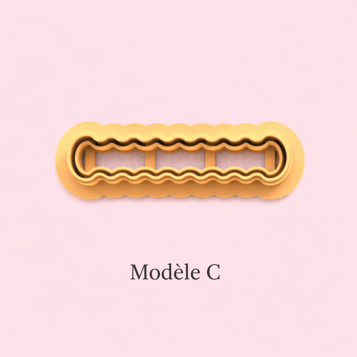 Emporte-pièce barrettes fantaisie – pâte polymère bijoux DIY – 40 à 60 mm – 4 modèles A B C D – fabriqué en France