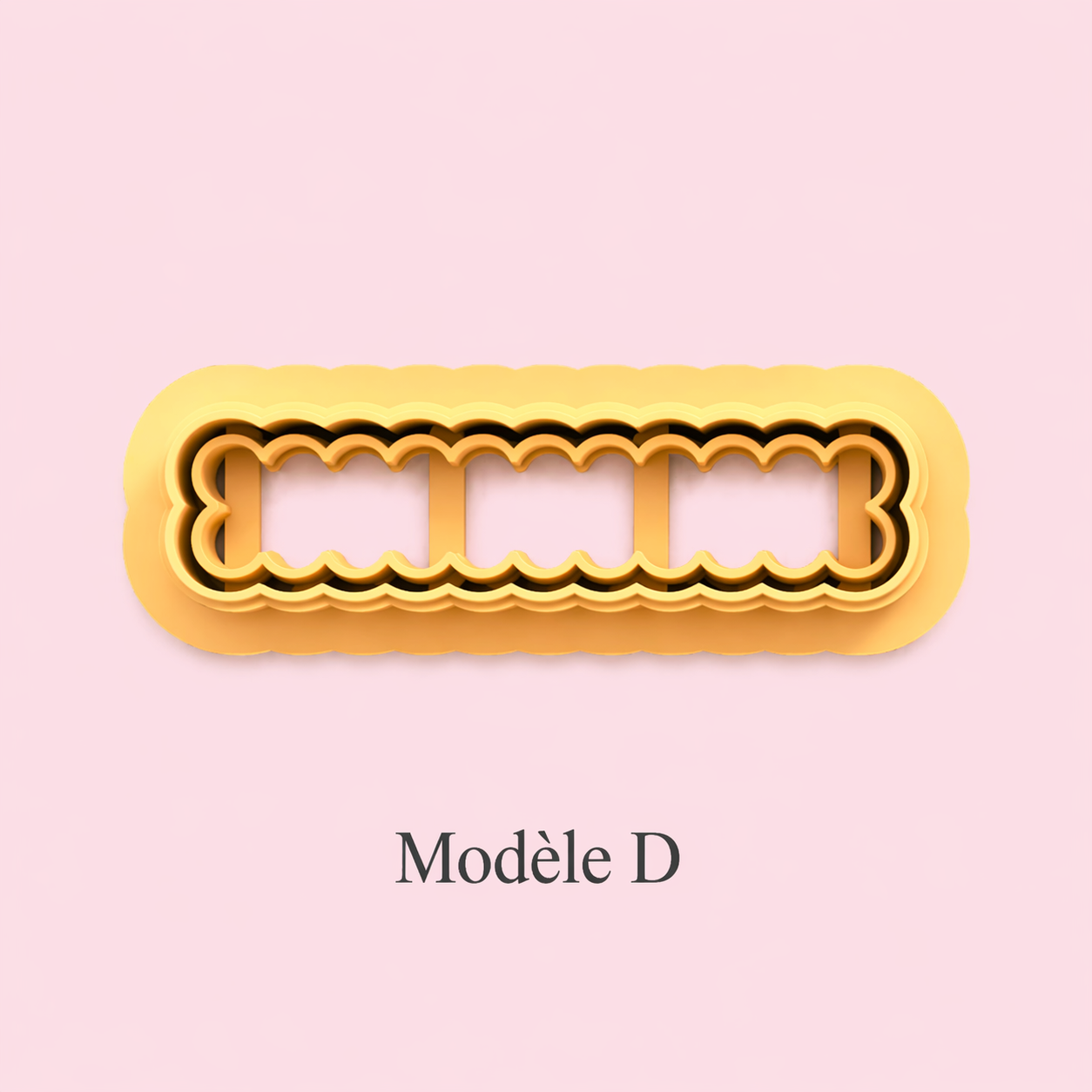 Emporte-pièce barrettes fantaisie – pâte polymère bijoux DIY – 40 à 60 mm – 4 modèles A B C D – fabriqué en France