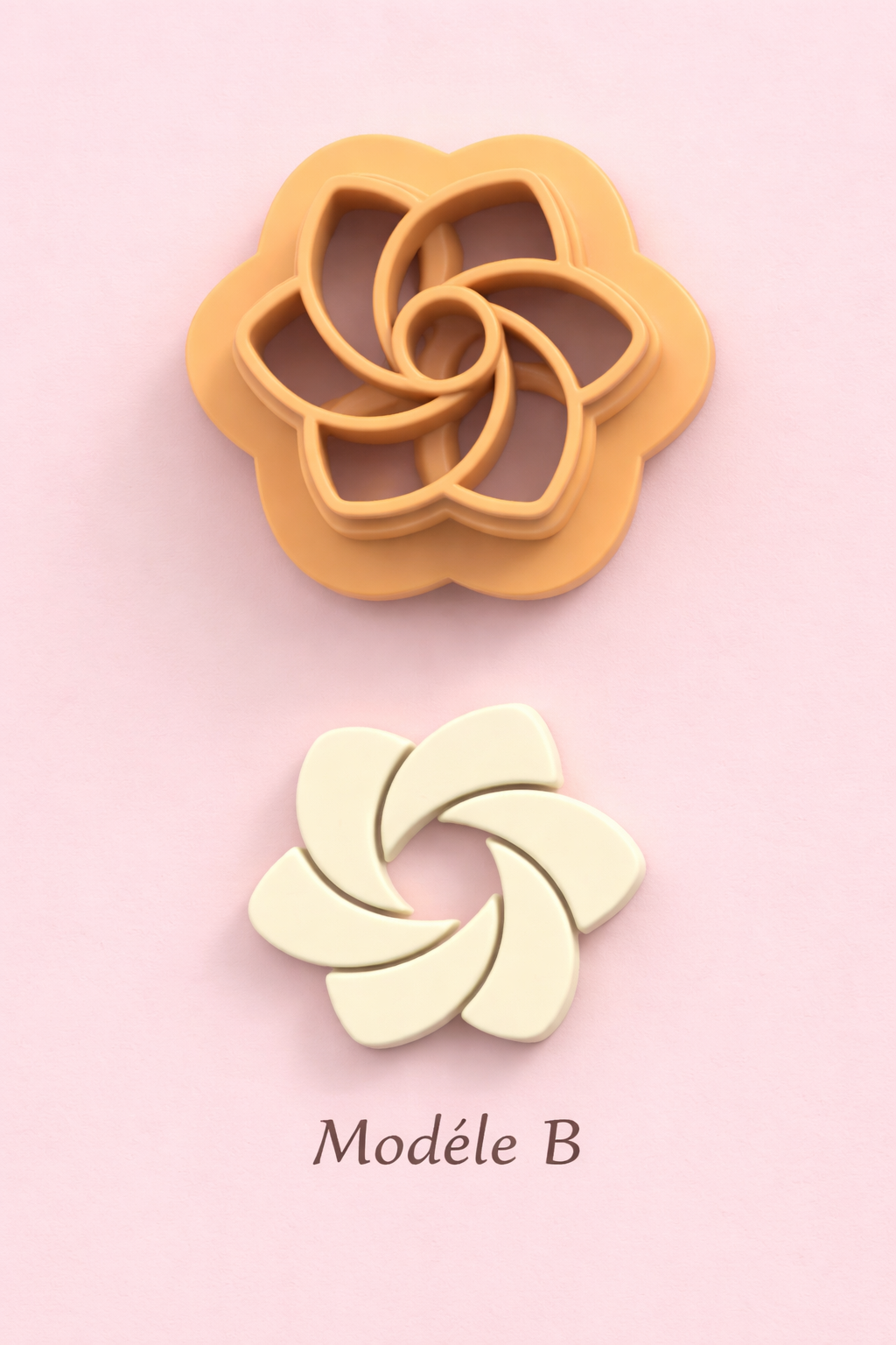 Emporte-pièces fleurs tourbillon – 6 modèles au choix – bijoux pâte polymère – 15 à 40 mm – DIY boucles d’oreilles – EP-252