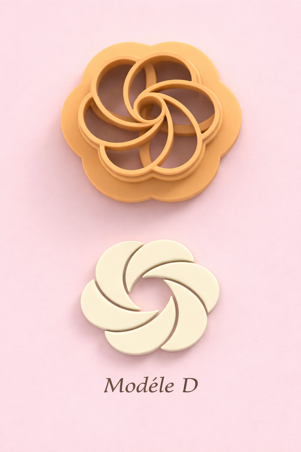Emporte-pièces fleurs tourbillon – 6 modèles au choix – bijoux pâte polymère – 15 à 40 mm – DIY boucles d’oreilles – EP-252