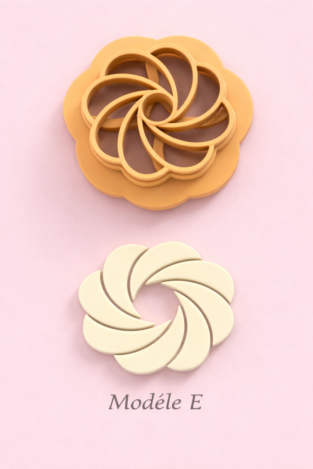 Emporte-pièces fleurs tourbillon – 6 modèles au choix – bijoux pâte polymère – 15 à 40 mm – DIY boucles d’oreilles – EP-252