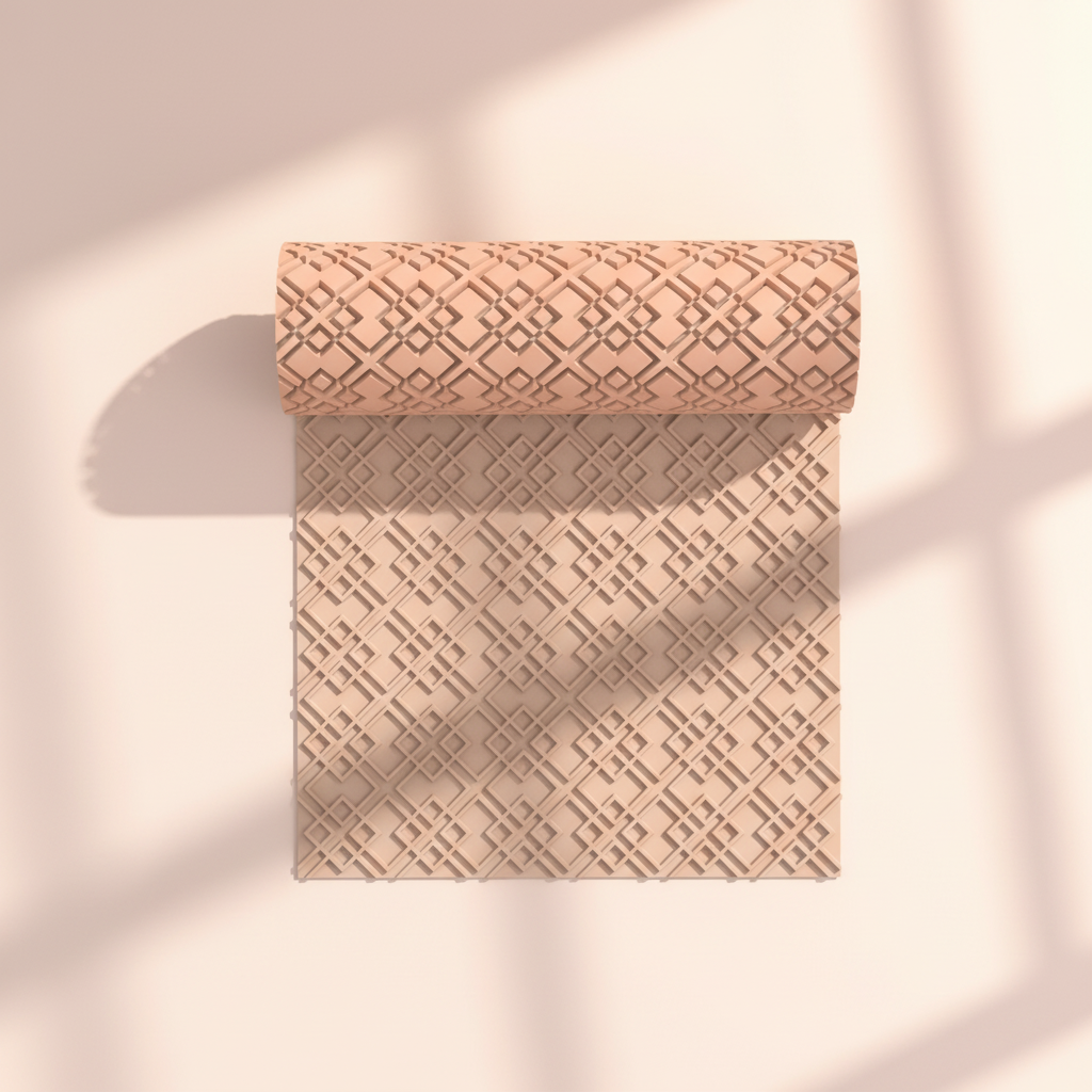 Rouleau texturé géométrique entrelacé – RL19