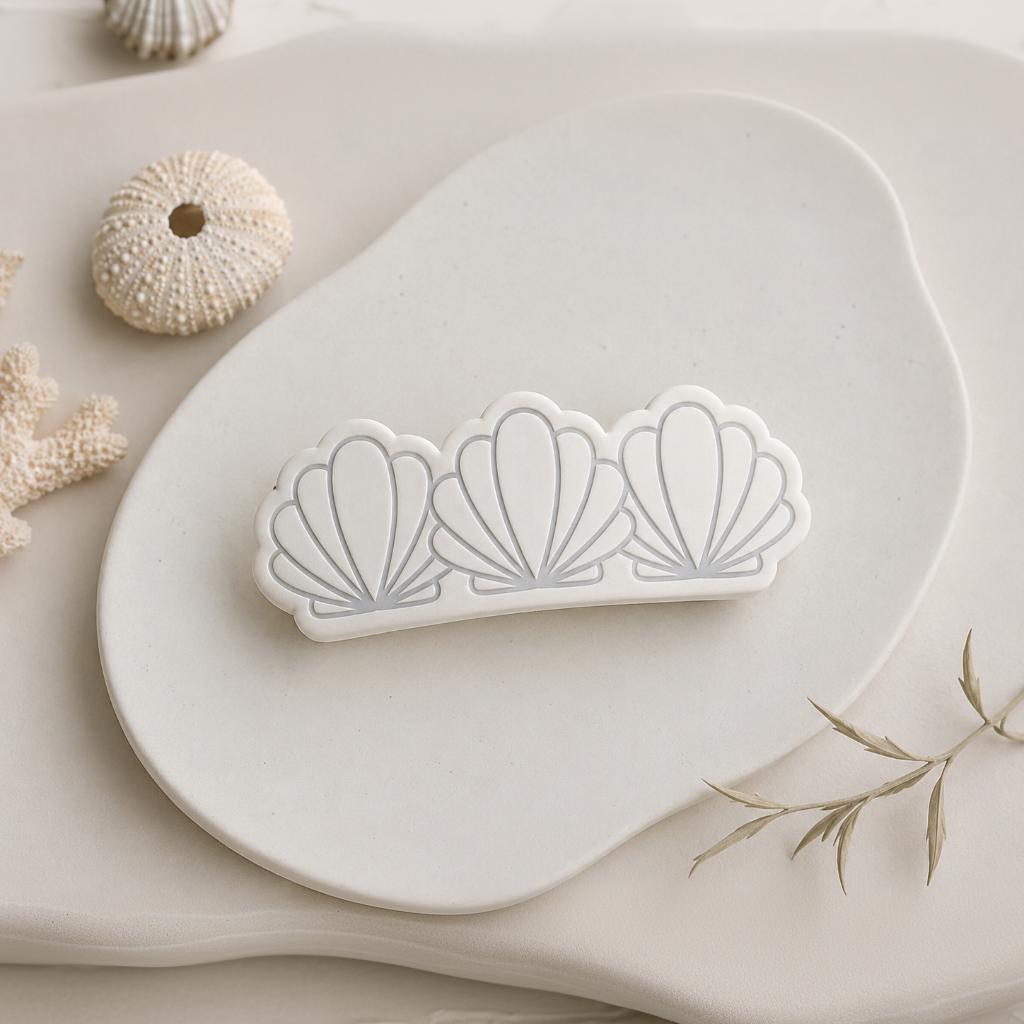 Emporte-pièce barrette coquillages marins DIY – 45 à 60 mm – EP-486