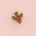 Emporte-pièce tête de buffle western & détail tribal – bijoux DIY – 25 à 40 mm – EP-493