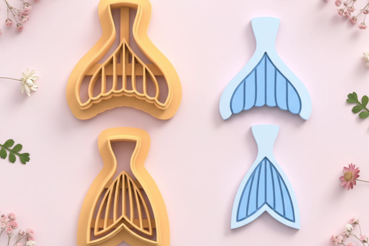 Emporte-pièce queue de sirène DIY – lot de 2 – 25 à 45 mm – EP-457
