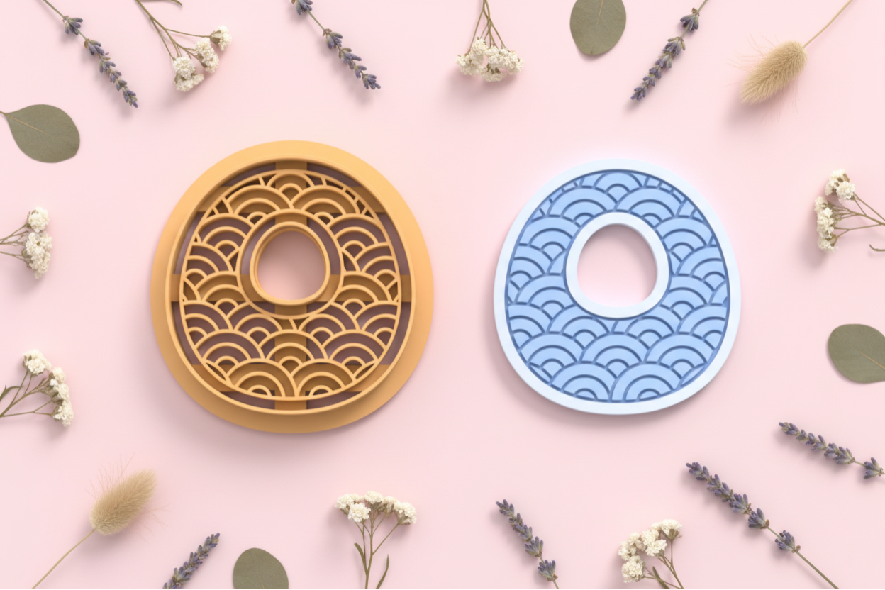 Emporte-pièce goutte motif vagues DIY – 25 à 45 mm – EP-451