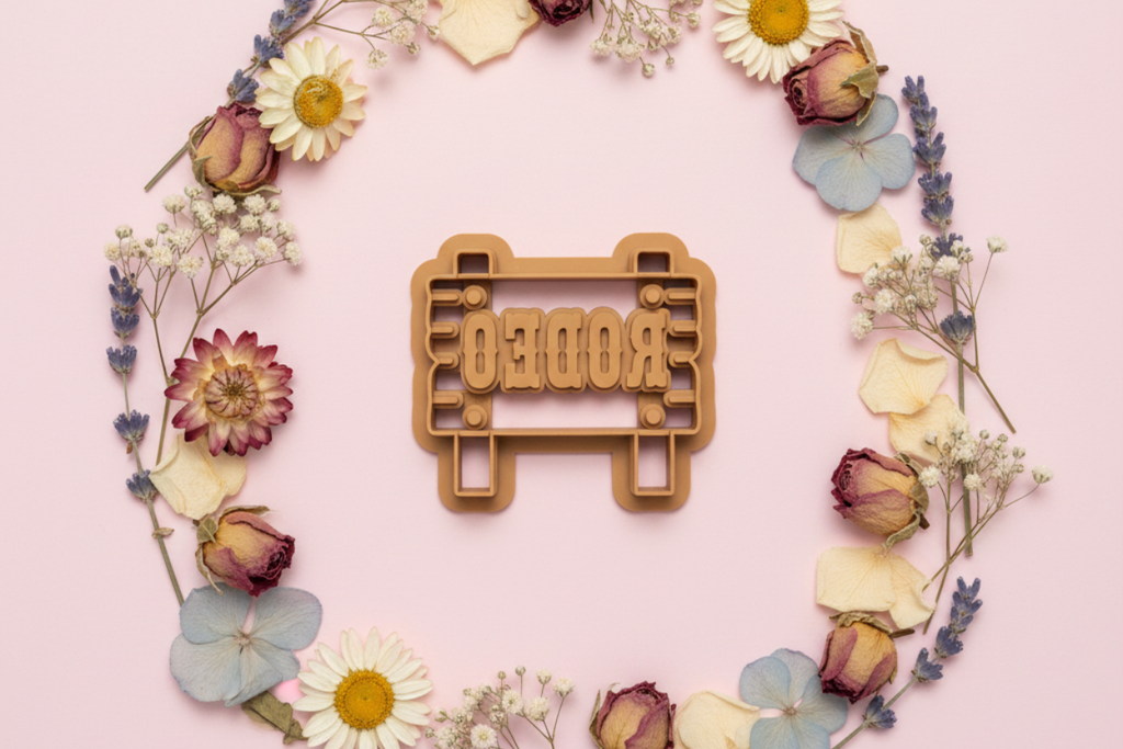 Emporte-pièce panneau rodéo western – bijoux DIY – 25 à 40 mm – EP-497