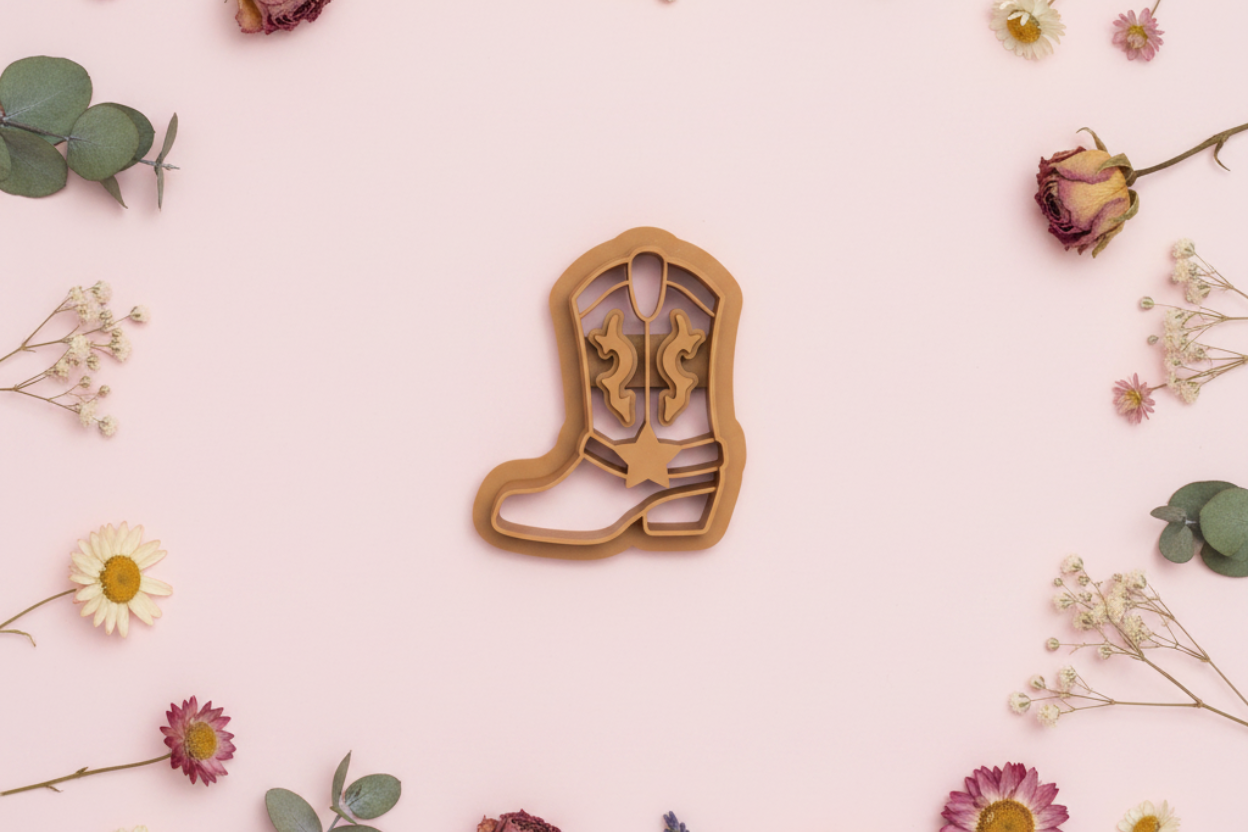 Emporte-pièce botte western cowboy – bijoux DIY – 20 à 35 mm – EP-499