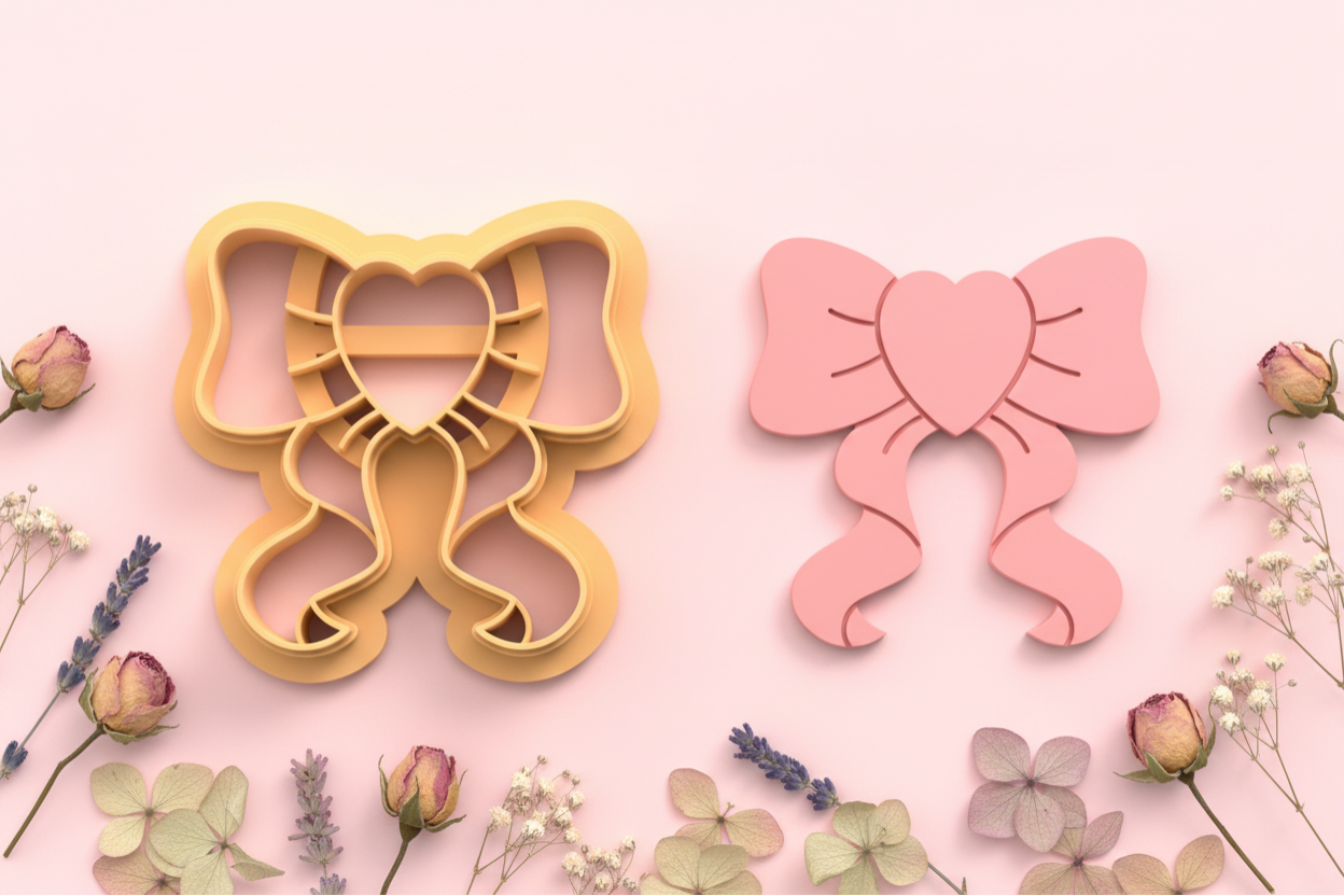 Emporte-pièce nœud cœur kawaii DIY – 20 à 45 mm – EP-450