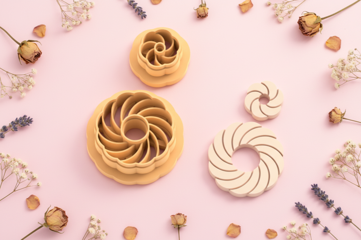 Emporte-pièce spirale torsadée DIY – lot de 2 – 30 à 50 mm – EP-461