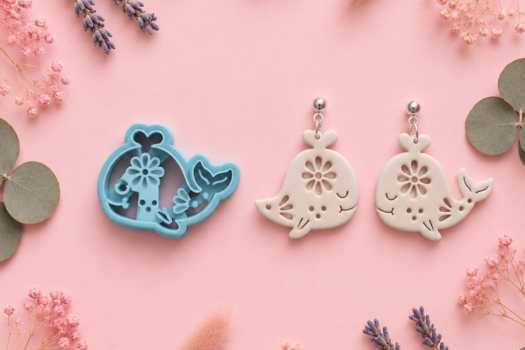 Emporte-pièce baleine fleur marine – Lot de 2 (côté gauche et droite)   30 à 45 mm – EP-490