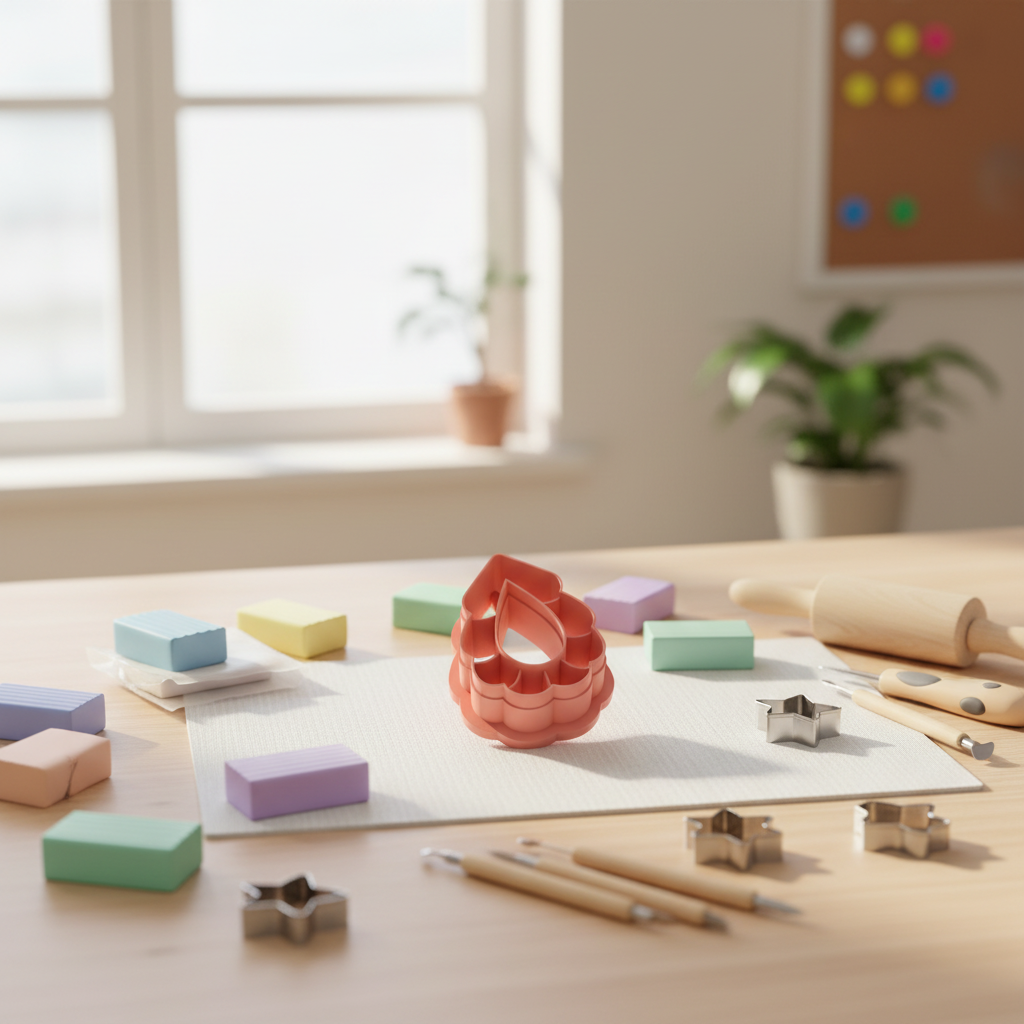 Emporte-pièce goutte fleur superposée – bijoux pâte polymère – 25 à 45 mm – outil création DIY – EP-244