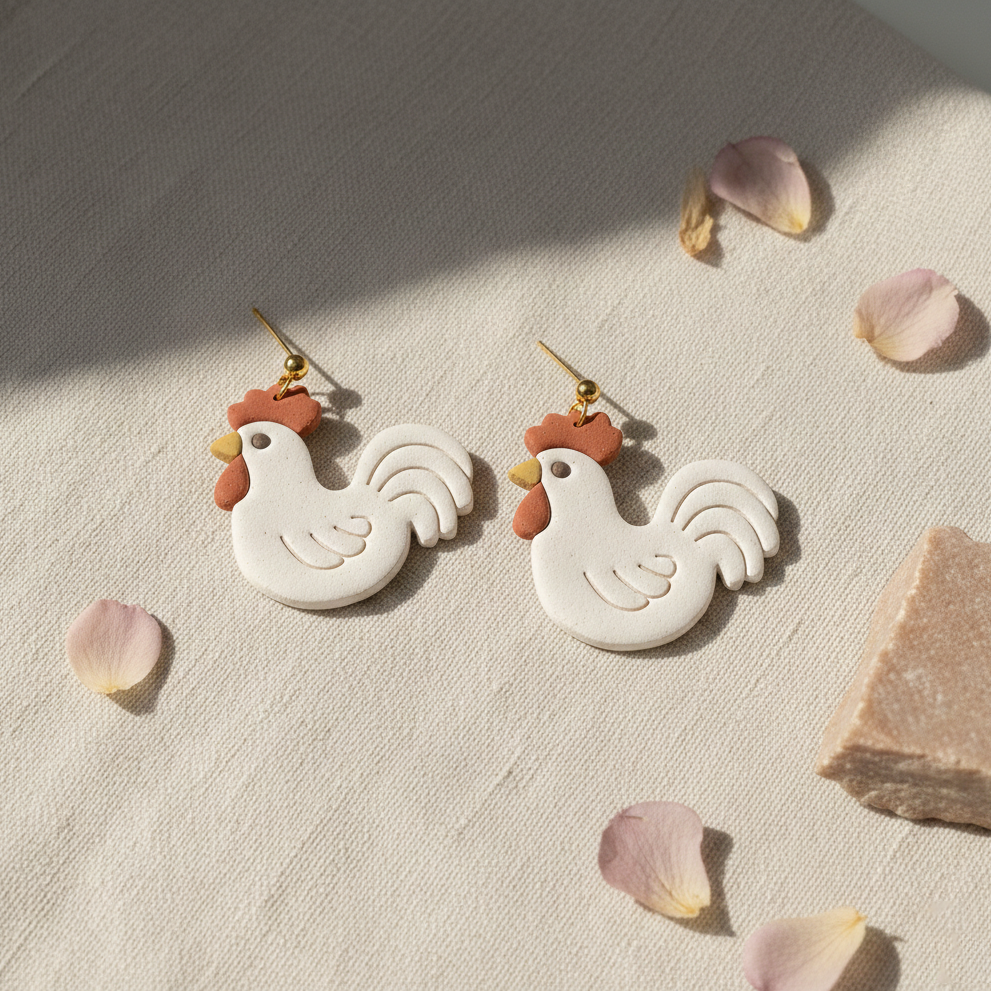 Emporte-pièce coq ajouré – bijoux pâte polymère – 15 à 40 mm – EP-239