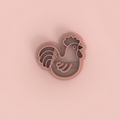 Emporte-pièce coq ajouré – bijoux pâte polymère – 15 à 40 mm – EP-239
