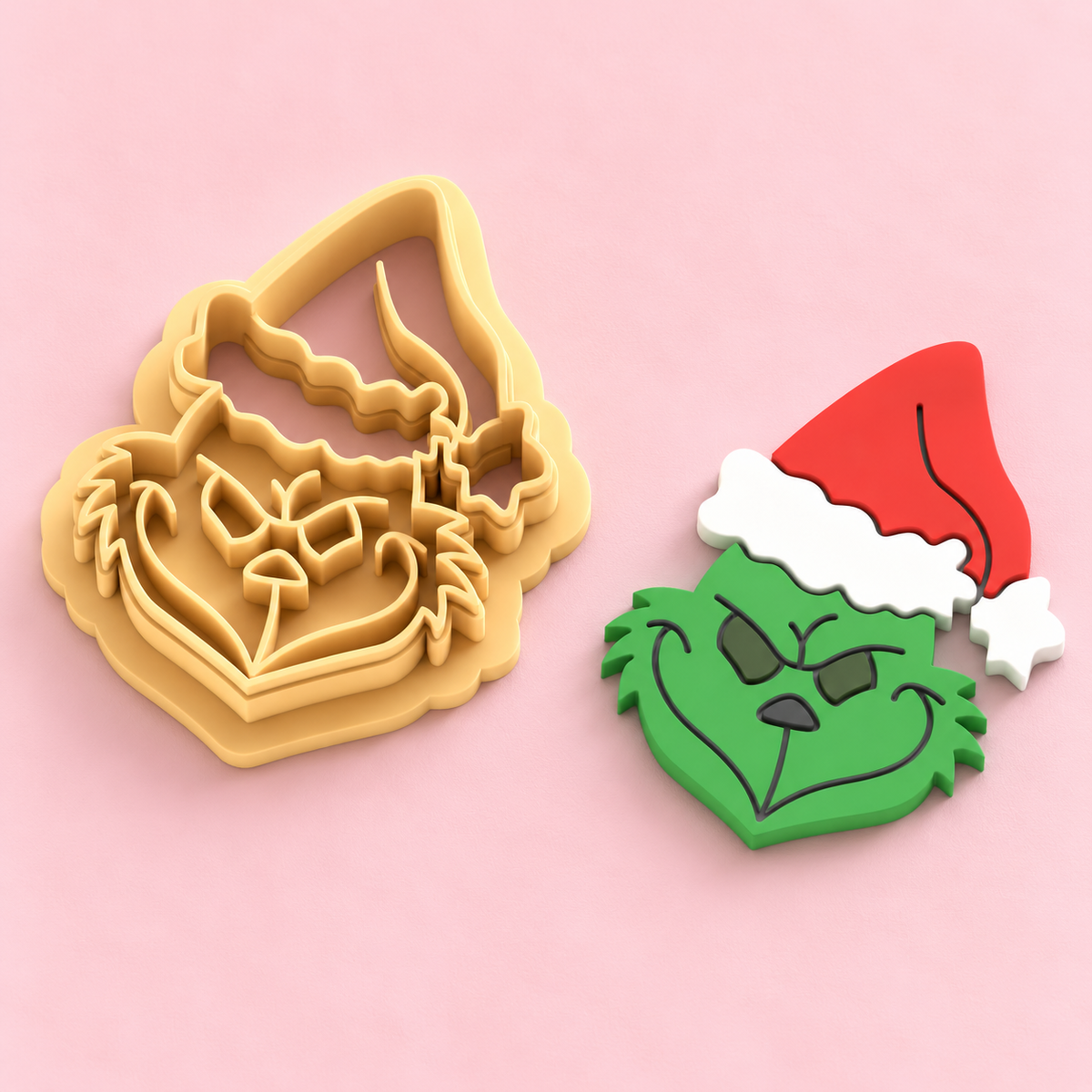 Emporte-pièce Visage Grinch de Noël avec bonnet – 25 à 51 mm – EP-815