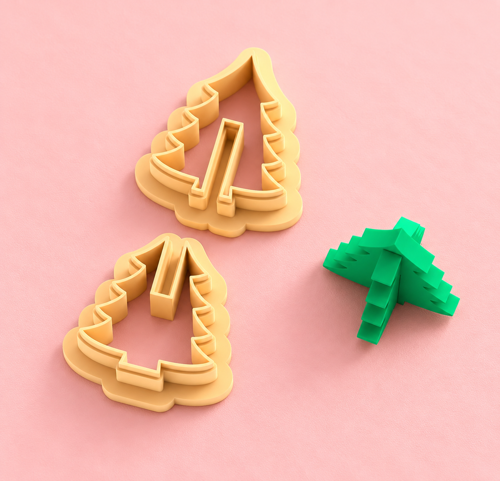 Emporte-pièce Sapin de Noël 3D – 25 à 45 mm – EP-781