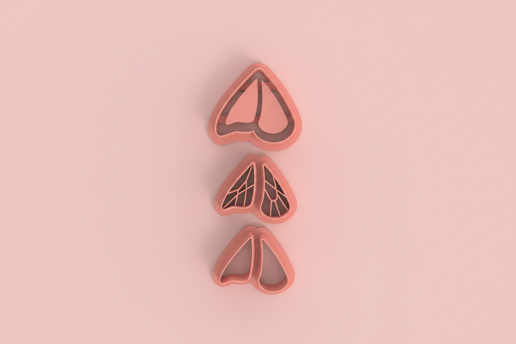 Lot de 3 emporte-pièces ailes féeriques – bijoux pâte polymère – 15 à 40 mm – EP-242