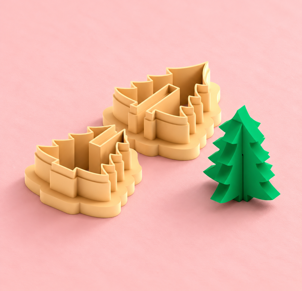 Emporte-pièce Sapin de Noël 3D – 25 à 45 mm – EP-781