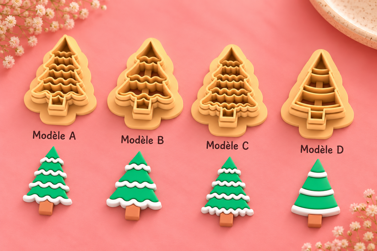 Emporte-pièce Sapin de Noël Décoratif – 4 modèles au choix – 20 à 45 mm – EP-795