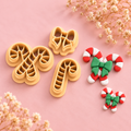 Emporte-pièces Sucres d'orge et Nœud de Noël – Lot de 3 – 20 à 45 mm – EP-829