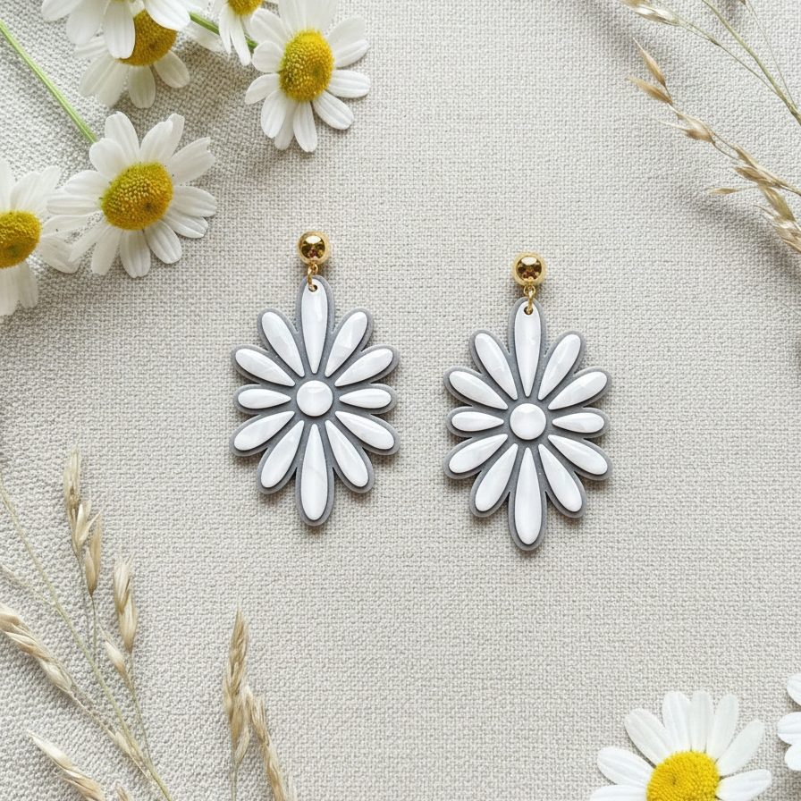 Emporte-pièce fleur ajourée ovale – bijoux pâte polymère – 25 à 45 mm – motif pétales fins – EP-246