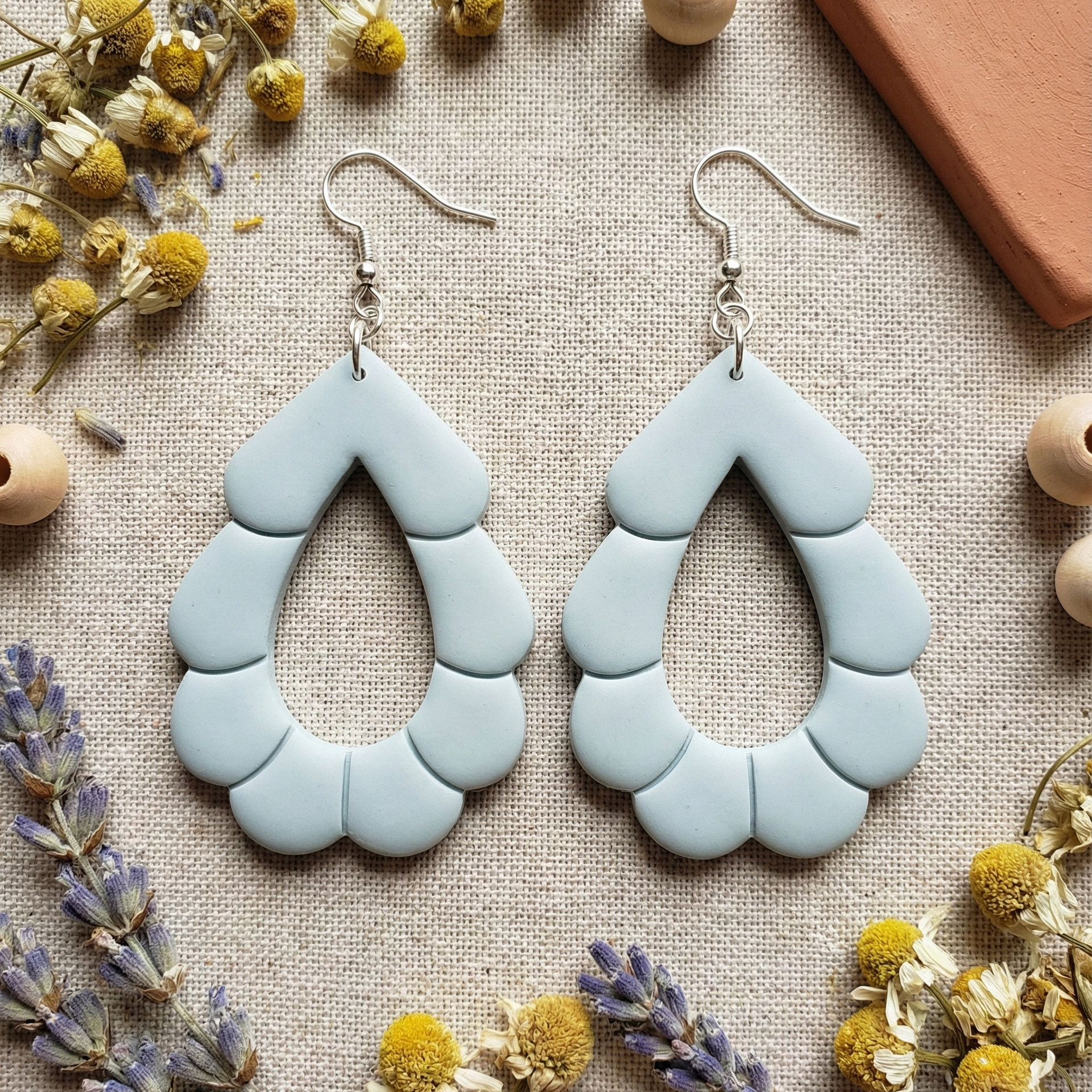 Emporte-pièce goutte fleur superposée – bijoux pâte polymère – 25 à 45 mm – outil création DIY – EP-244