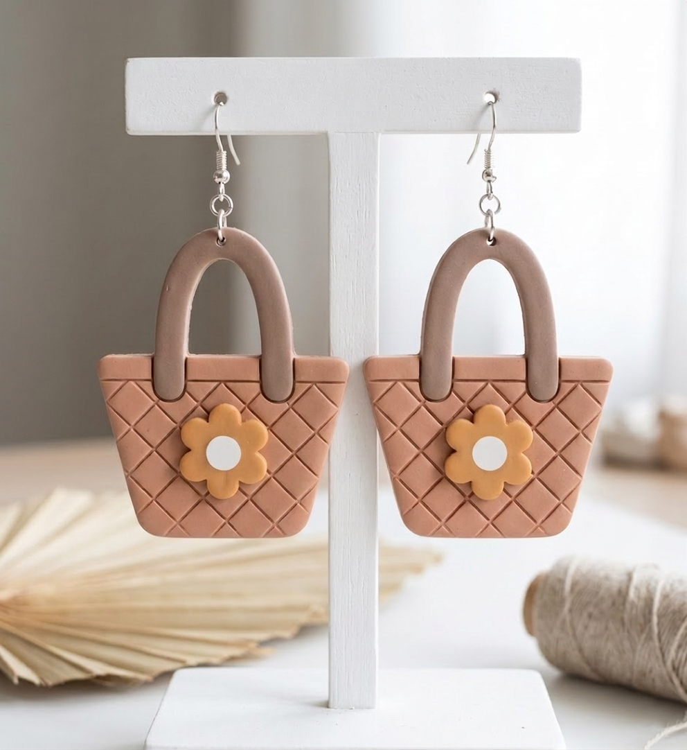 Emporte-pièce sac à main et fleur DIY – lot de 2 – 25 à 40 mm – EP-482