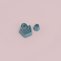 Emporte-pièce sac à main et fleur DIY – lot de 2 – 25 à 40 mm – EP-482