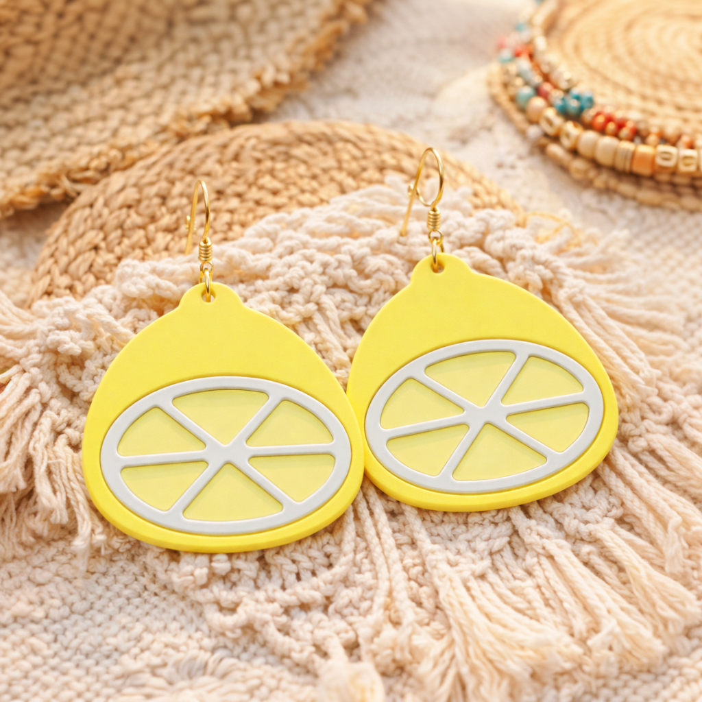 Emporte-pièce citron tranche – pâte polymère bijoux DIY – 20 à 40 mm – EP-382 – fabriqué en France