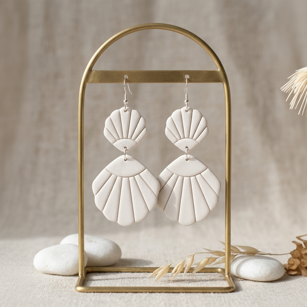 Emporte-pièce coquillage suspendu DIY – lot de 2 – 35 à 50 mm – EP-487