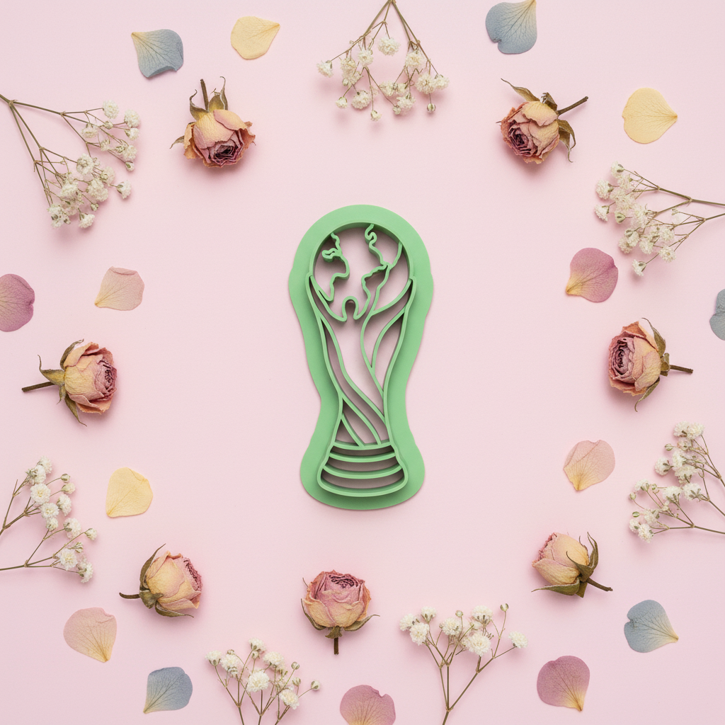 Emporte-pièce trophée coupe du monde de football pour bijoux et créations DIY – 30 à 40 mm – EP-523