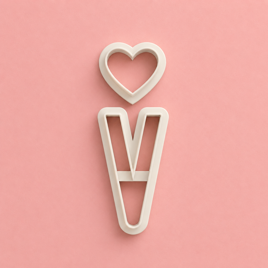 Emporte-pièce Cœur "LOVE" – Lot de 2 – 45 à 65 mm – EP-658