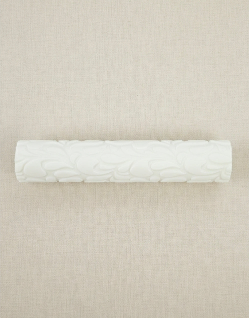 Rouleau texturé arabesques végétales – 10 cm – Motif floral élégant pour pâte polymère et bijoux DIY