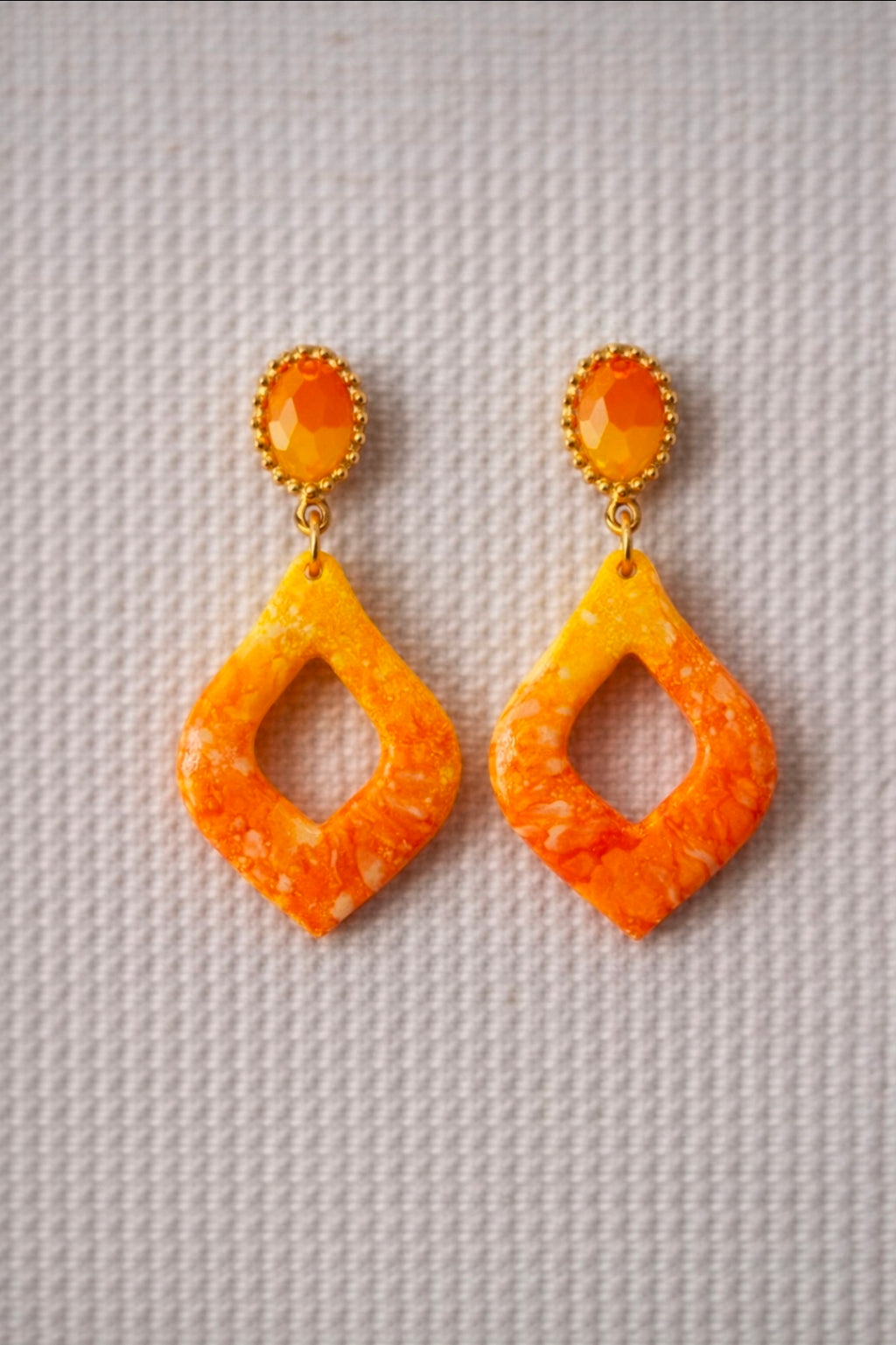 Emporte-pièce pour bijoux – DIY boucles d’oreilles – Forme losange ajouré – 3,4 cm