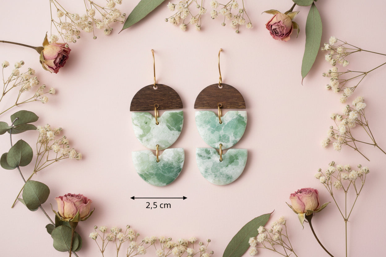 Emporte-pièce pour bijoux – DIY boucles d’oreilles – Forme demi-cercle – 2,5 cm. EP-99