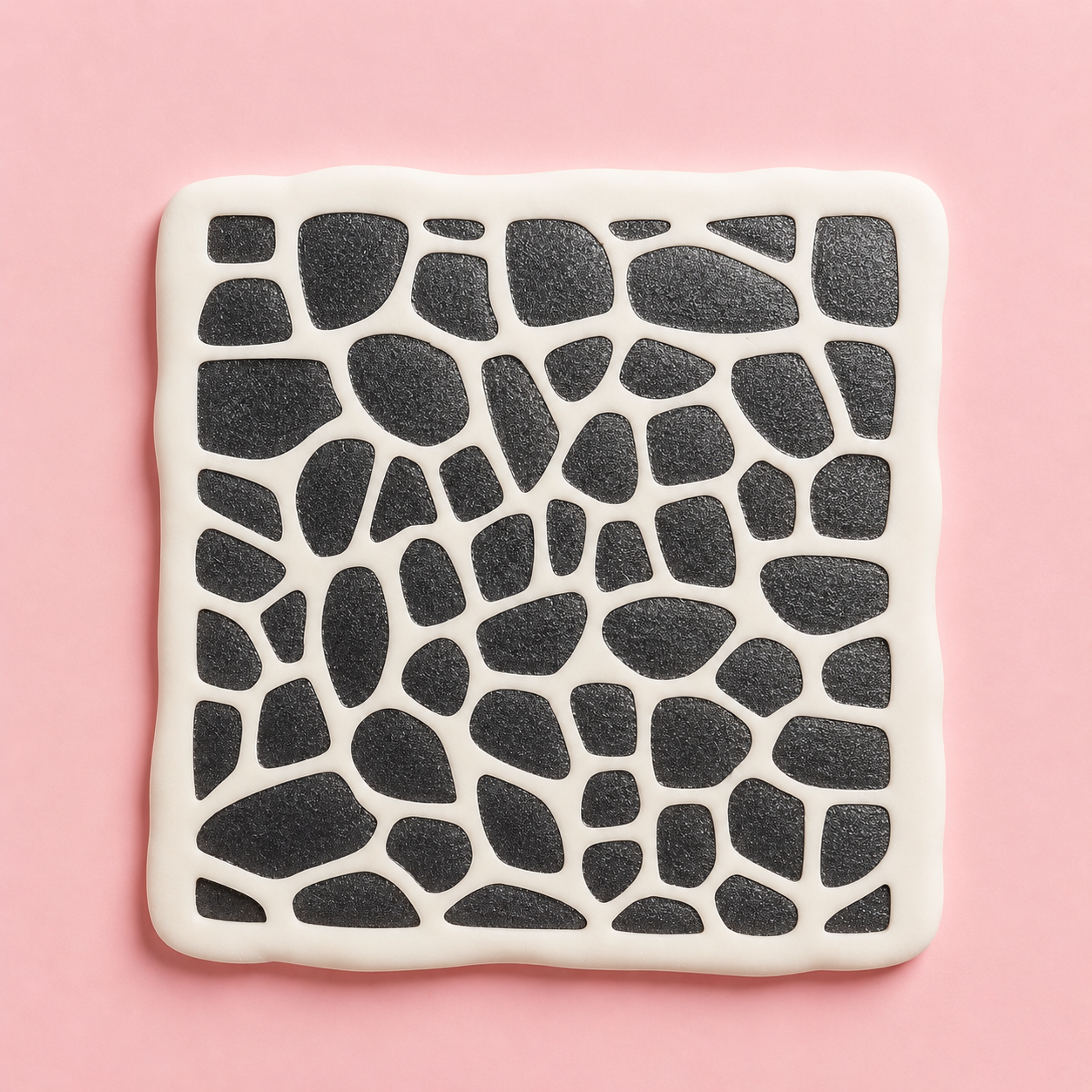 Stencil motif girafe pour pâte polymère – Pochoir texture peau de girafe – ST-08