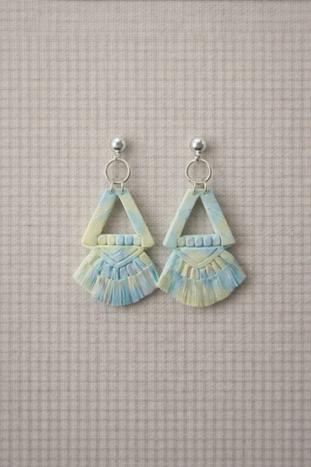 Emporte-pièce pour bijoux – DIY boucles d’oreilles – Forme géométrique triangle éventail – 5,5 cm