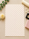 Feuille de transfert pois roses pour pâte polymère  – 7,5 x 12 cm – création bijoux DIY. TF101