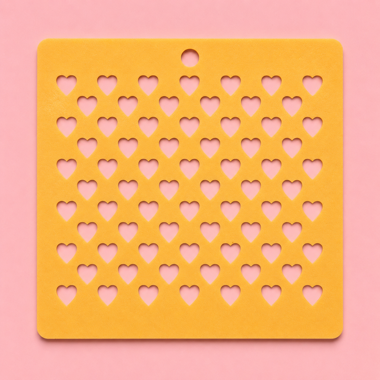 Stencil motif cœurs pour pâte polymère – Pochoir texture cœurs – ST-09