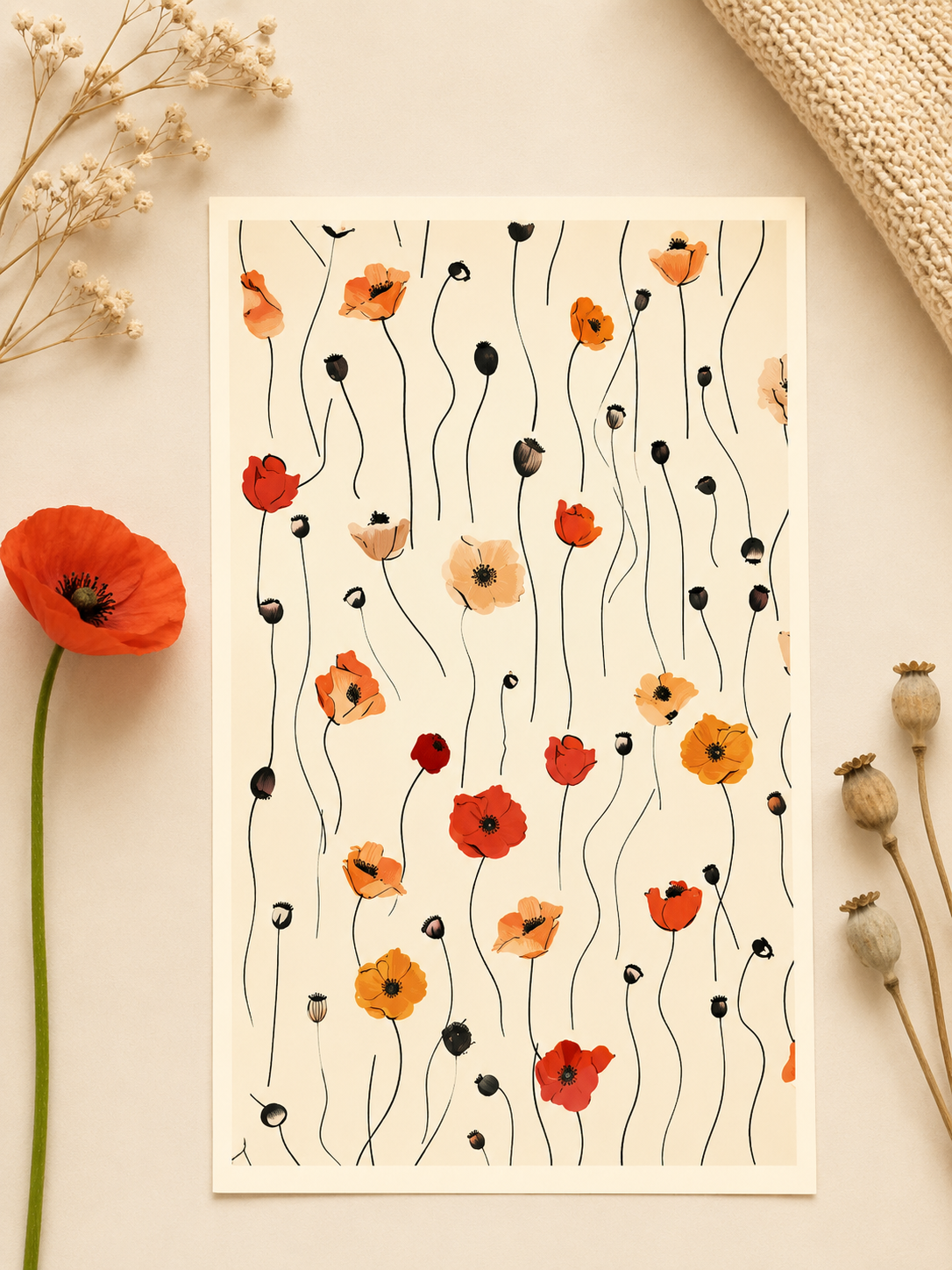 Feuille de transfert pour pâte polymère  – 7,5 x 12 cm – création bijoux DIY. TF155