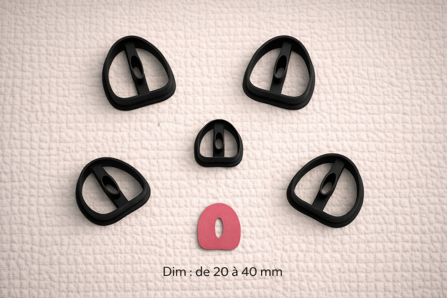 Emporte-pièce goutte ajourée pour bijoux DIY – 5 tailles de 20 mm à 40 mm – fabriqué en France