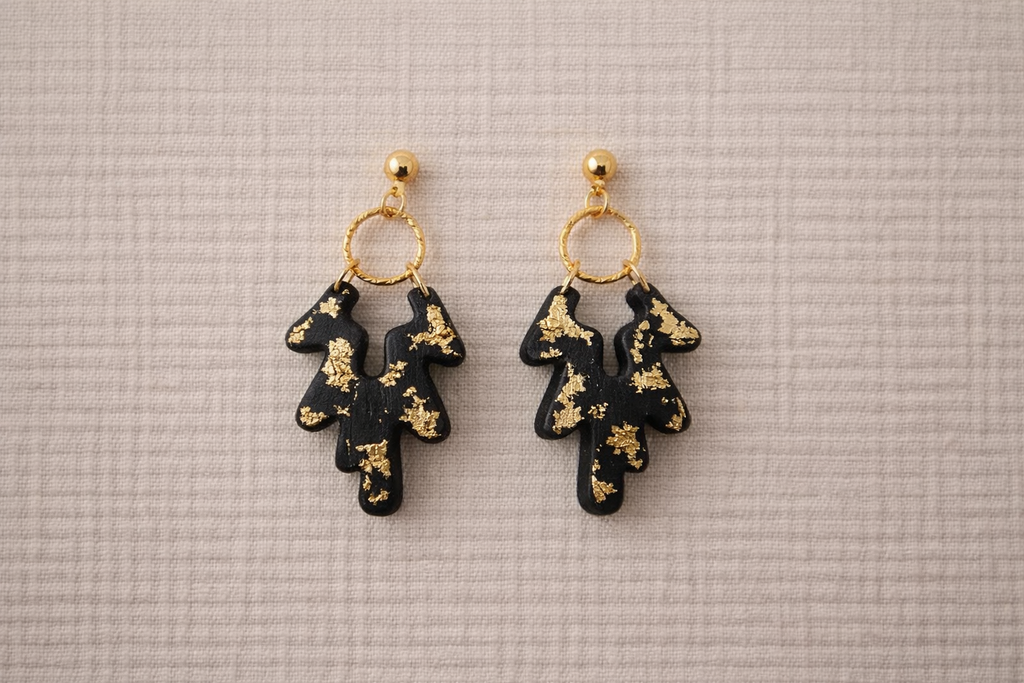 Emporte-pièces bijoux feuille abstraite – lot de 2 gauche droite – 3,3 cm – DIY. EP-96
