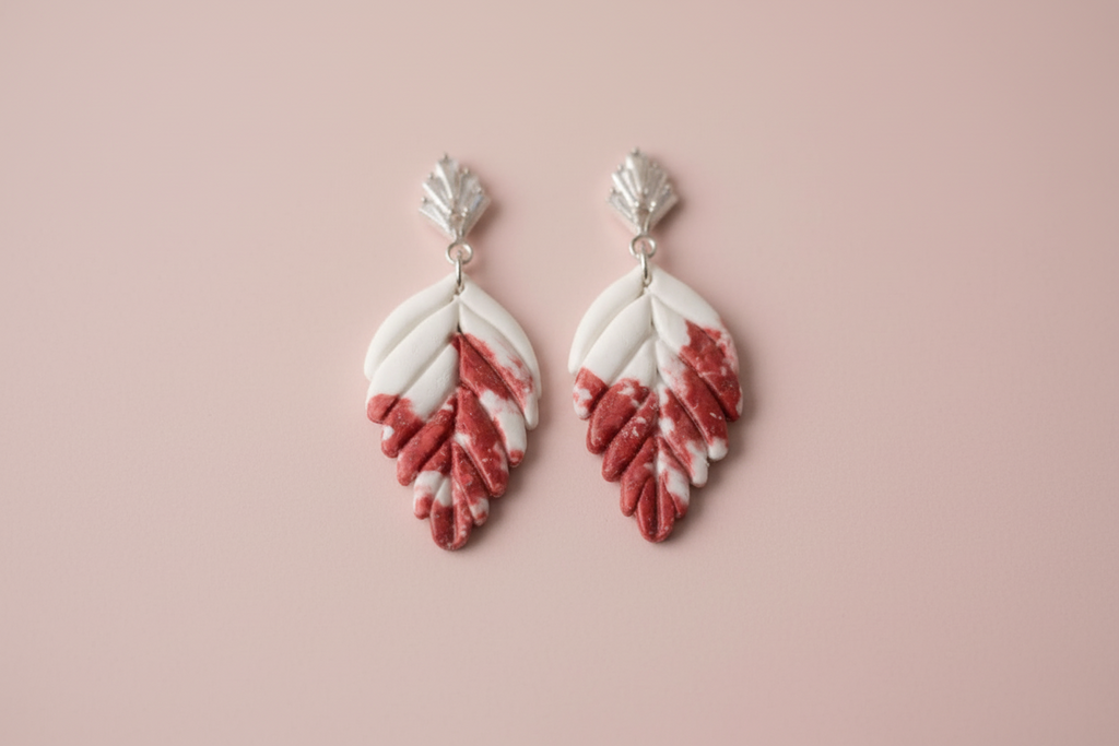 Emporte-pièce pour bijoux – DIY boucles d’oreilles – Forme feuille ajourée – 4 cm. EP-40