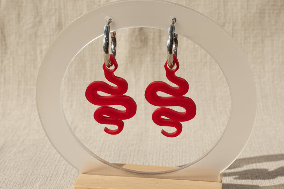 Pampilles Rubis Serpentine