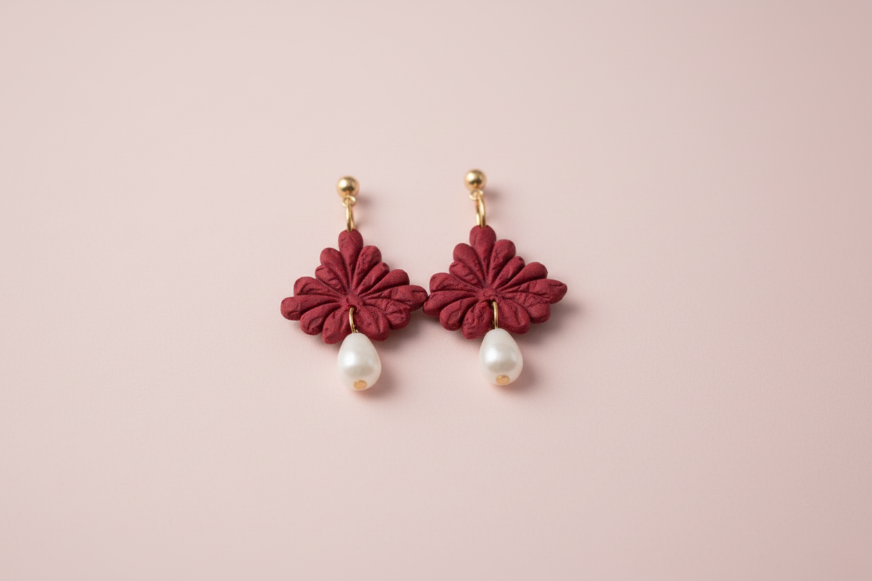 Emporte-pièce pour bijoux – DIY boucles d’oreilles – Forme éventail floral ajouré – 3,5 cm EP-02